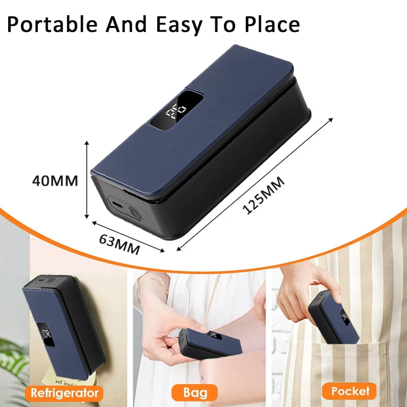 Plastic Bags Sealer Mini Heat Bag Sealing Machine 2 in 1 Heat Bag Sealer Food Packaging Sealing Machine Portable Bags Sealer