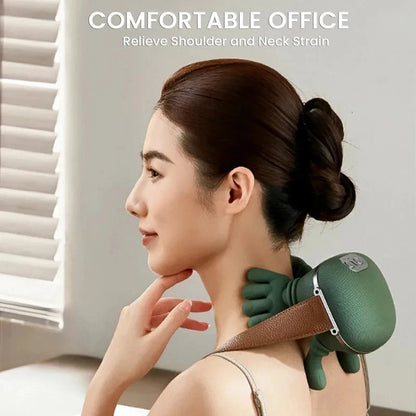 Neck Shoulder Massager Deep Tissue Shiatsu Back Cervical Massage Machine Bionic Electric