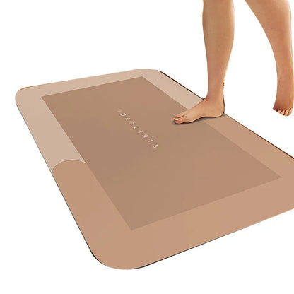 Water Uptake Non-slip Bathroom Mat Toilet Anti-skid Bathtub Foot Mat Kitchen Living Room Floor Mat Home Decor Bathroom Carpet