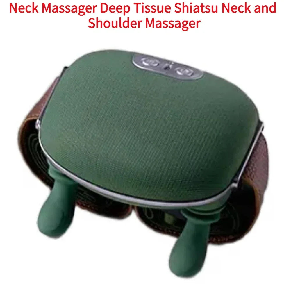 Neck Shoulder Massager Deep Tissue Shiatsu Back Cervical Massage Machine Bionic Electric